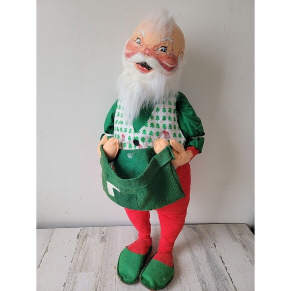 Large Santa Claus annalee vintage Xmas home decor unique plush - Picture 1 of 12